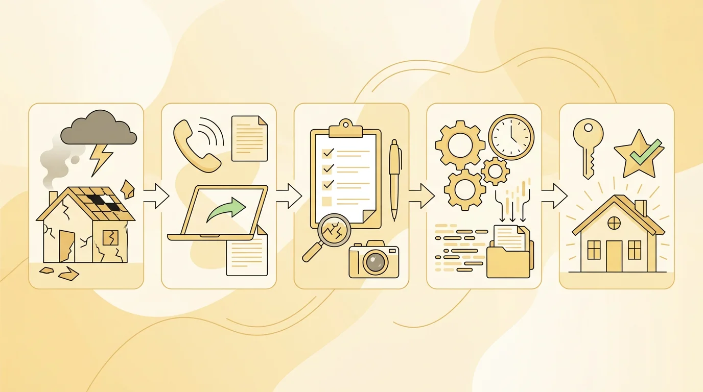 Proces zgłaszania roszczenia ubezpieczeniowego, 1200x600px